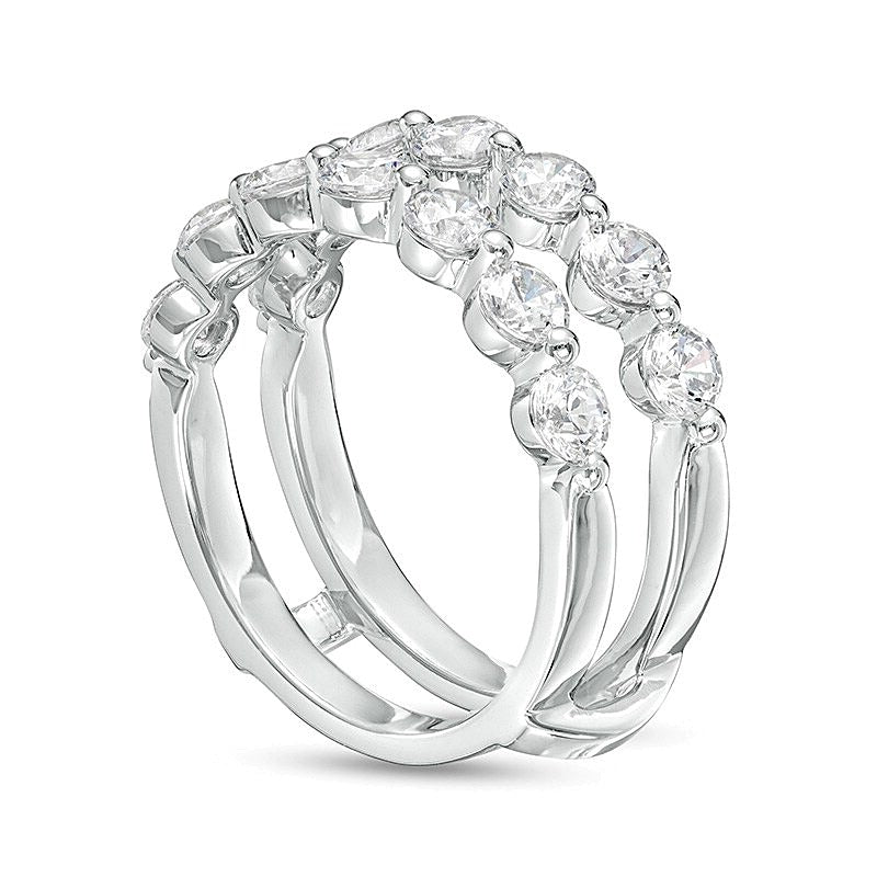2.0 ct. Gesamtgewicht Labordiamant Solitär-Ring aus 14K Weißgold (F/VS2)