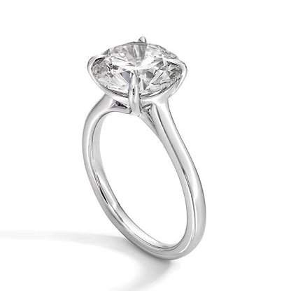 4.0 ct. Gesamtgewicht Labordiamant Solitär Verlobungsring in Platin (F/VS2)