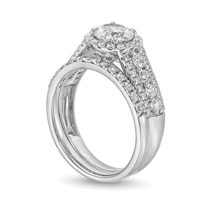 Braut-Set mit Diamanten im Tropfen- und Baguette-Schliff in 14K Gelbgold, 1.0 ct. Gesamtgewicht