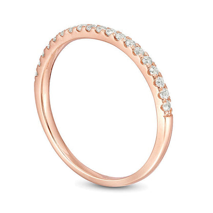 0,25 ct. Gesamtgewicht Diamant Ehering in 10K Roségold