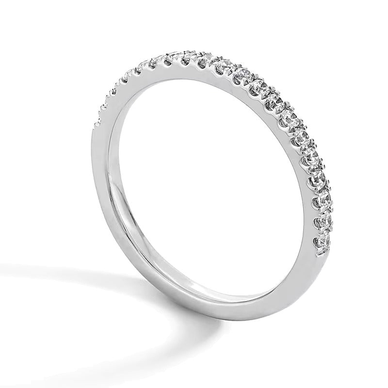 0,25 ct. Gesamtgewicht Labordiamant Ring in 14K Weißgold (F/SI2)