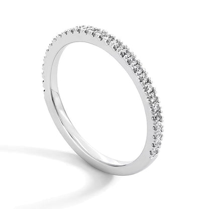 0.25 ct. Gesamtgewicht Ring mit Labordiamanten in 14K Weißgold (F/SI2)