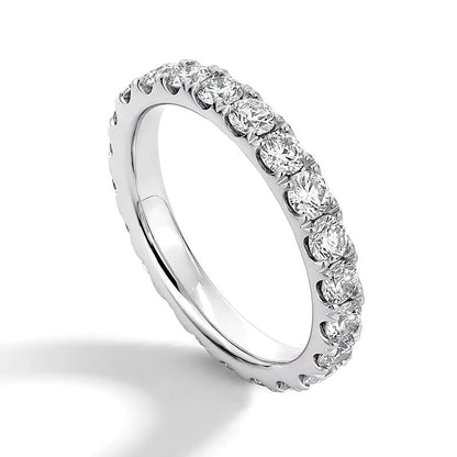 2.0 ct. Gesamtgewicht Diamant Memoire-Ring in 14K Weißgold (I/SI2) - Größe 8
