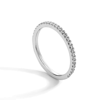 0.2 ct. Gesamtgewicht Labordiamant-Ring in 14K Weißgold (I/SI2)
