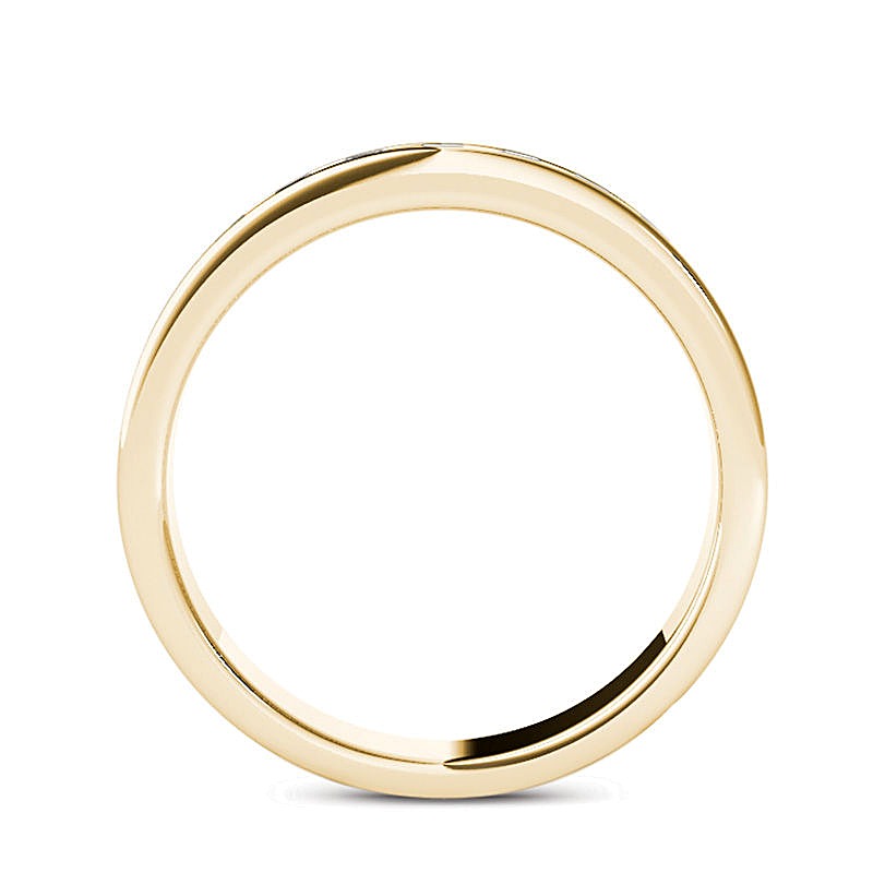 0,5 ct. Gesamtgewicht Diamant Ehering mit sieben Steinen in 14K Gelbgold