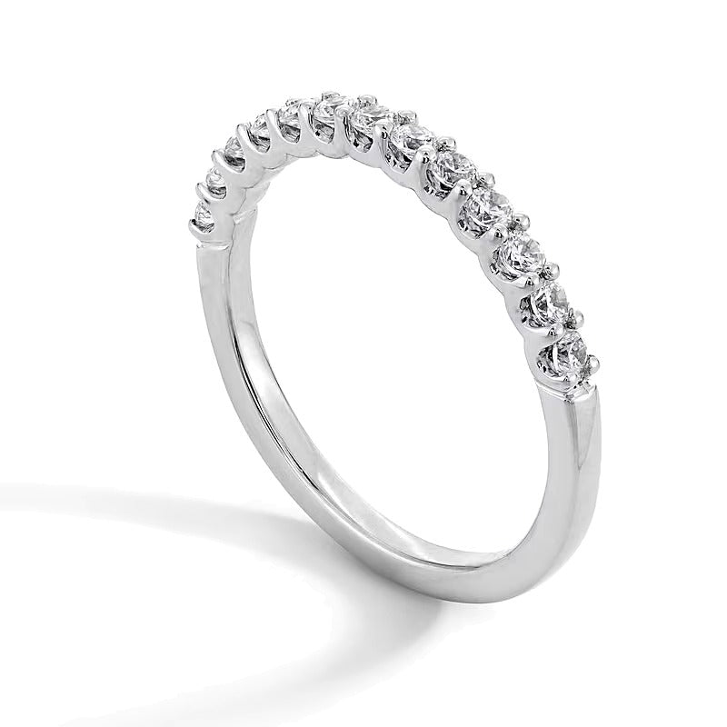0,38 ct. Gesamtgewicht Labordiamant-Ring in 14K Weißgold (F/SI2)