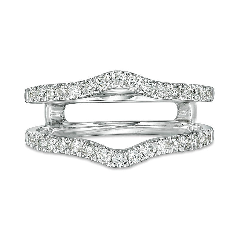 0,5 ct. Gesamtgewicht Diamant-Ring in 14K Weißgold für Damen