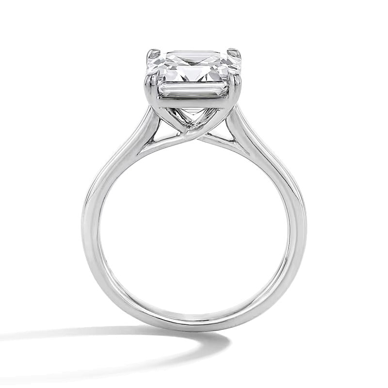 4.0 CT. TW Solitär-Verlobungsring mit Labordiamant im Asscher-Cut in 14K Weißgold (F/VS2)