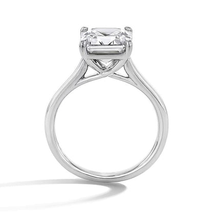 4.0 CT. TW Solitär-Verlobungsring mit Labordiamant im Asscher-Cut in 14K Weißgold (F/VS2)