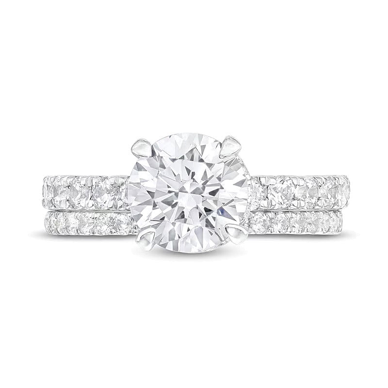 Braut-Set mit Labordiamanten 3.0 ct. Gesamtgewicht in 14K Weißgold (I/SI2)