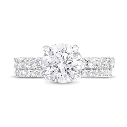 Braut-Set mit Labordiamanten 3.0 ct. Gesamtgewicht in 14K Weißgold (I/SI2)