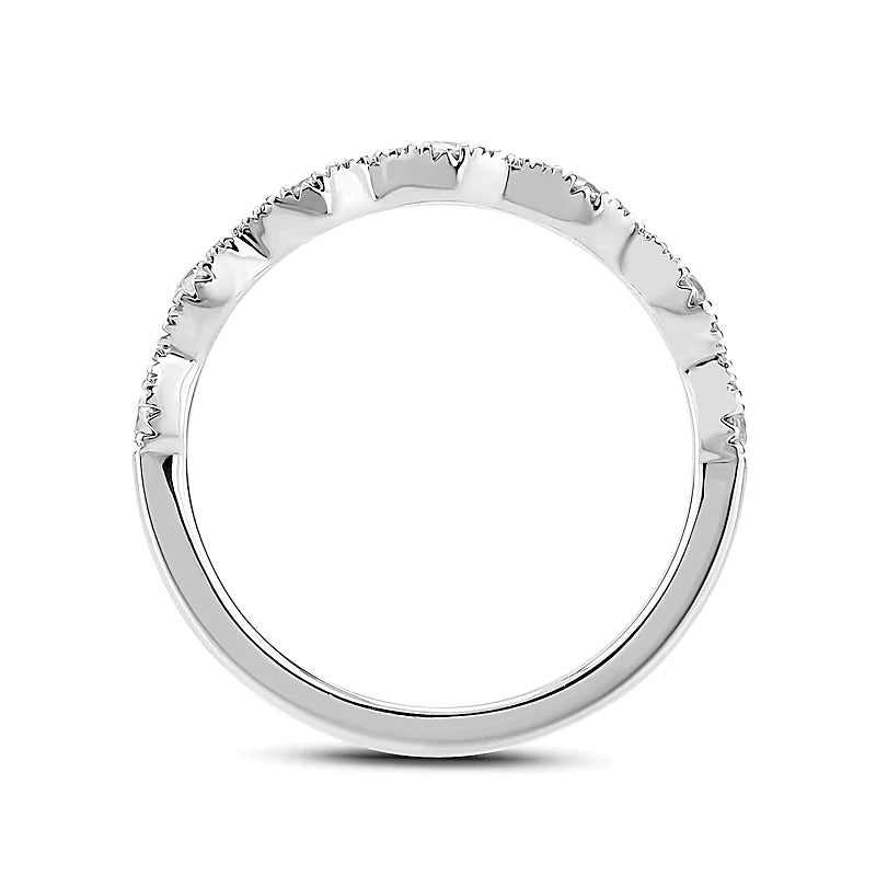 Braut-Set mit Diamanten im Rund- und Kissenschliff 1.0 CT. Gesamtgewicht in 10K Two-Tone Gold