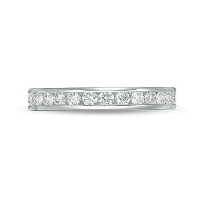 1.0 CT. TW Diamant Memoire-Ring in 14K Weißgold (H/SI2)