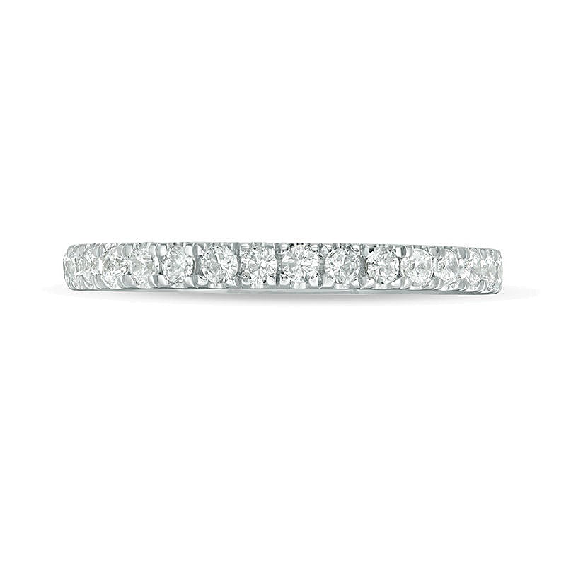 0.38 ct. Gesamtgewicht Diamant Ehering in 10K Weißgold