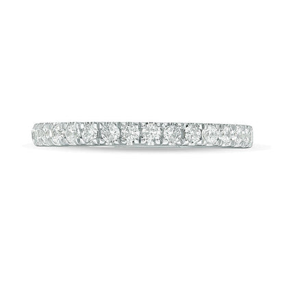 0.38 ct. Gesamtgewicht Diamant Ehering in 10K Weißgold
