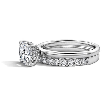 2.0 CT. TW Labordiamant Brautset in 14K Weißgold (F/VS2)
