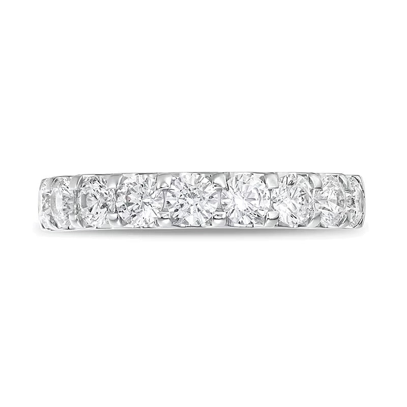 1.5 ct. Gesamtgewicht Diamant Ring mit neun Steinen in 14K Weißgold (I/SI2)