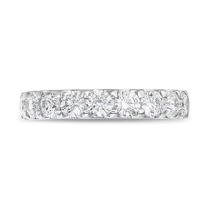 1.5 ct. Gesamtgewicht Diamant Ring mit neun Steinen in 14K Weißgold (I/SI2)