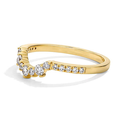 0.33 CT. Gesamtgewicht Labordiamant-Ring im Marquise-Schliff Solitär in 14K Gelbgold (F/VS2)