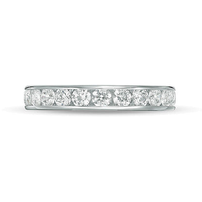 1,5 ct. Gesamtgewicht Diamant Memoire-Ring in 14K Weißgold (H/SI2)