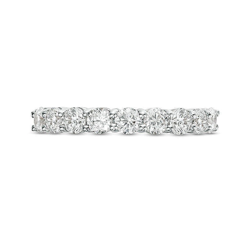 Ehering mit Diamanten 1.0 ct. Gesamtgewicht in 10K Weißgold