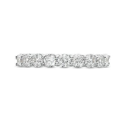 Ehering mit Diamanten 1.0 ct. Gesamtgewicht in 10K Weißgold