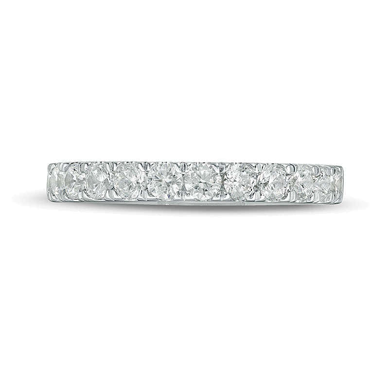 Ehering mit 0,88 ct. Gesamtgewicht Diamanten in 10K Weißgold