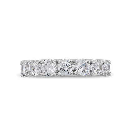 Memoire-Ring mit sieben Labordiamanten 1.5 CT. TW in 14K Weißgold (F/SI2)