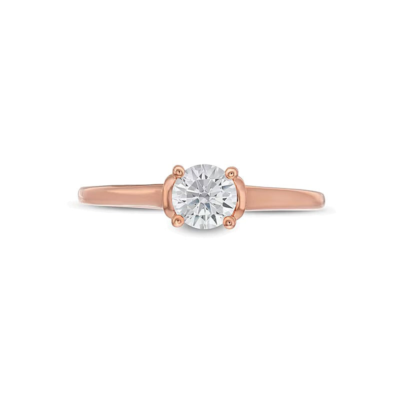 0.5 CT. Diamant-Solitär-Verlobungsring in 14K Roségold