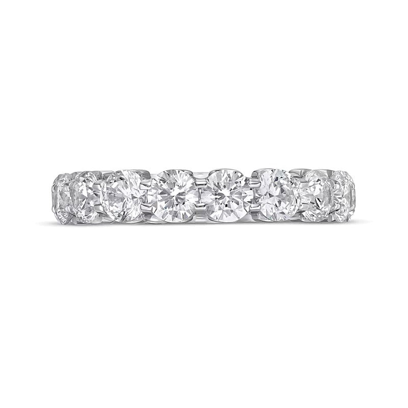 4.0 ct. Gesamtgewicht Memoire-Ring mit Labordiamanten in 14K Weißgold (F/VS2)