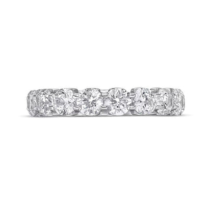 4.0 ct. Gesamtgewicht Memoire-Ring mit Labordiamanten in 14K Weißgold (F/VS2)