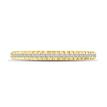 0.17 ct. Gesamtgewicht Diamant Memoire-Ring in 10K Gelbgold