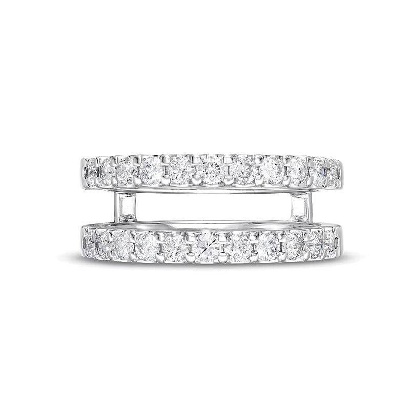 1.0 ct. Gesamtgewicht Diamant-Solitär-Enhancer in 14K Weißgold
