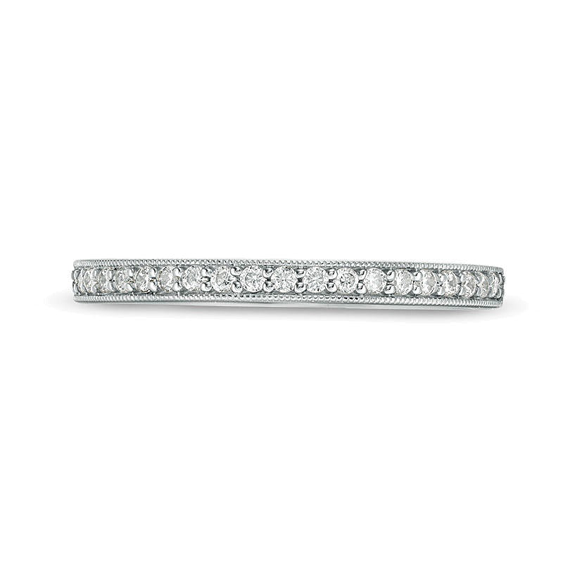0.2 ct. Gesamtgewicht Diamant Ehering im Vintage-Stil in 10K Weißgold