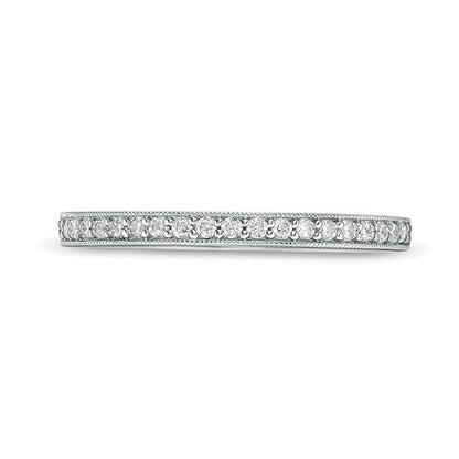 0.2 ct. Gesamtgewicht Diamant Ehering im Vintage-Stil in 10K Weißgold