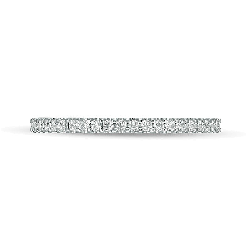 0.33 ct. Gesamtgewicht Diamant Memoire-Ring in 14K Weißgold (H/SI2)