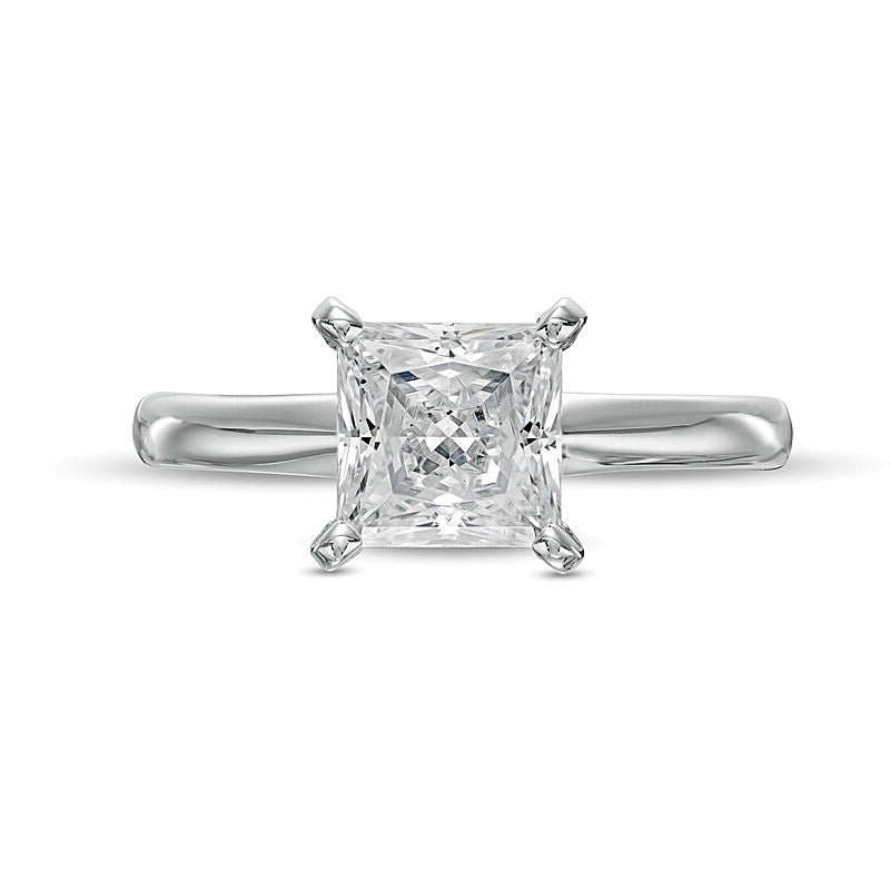 1.5 CT. Princess Labordiamant Solitär Verlobungsring in 14K Weißgold (F/VS2)
