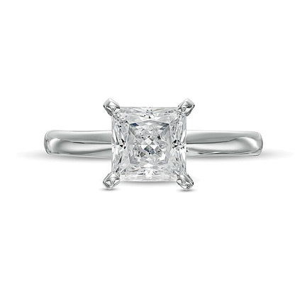 1.5 CT. Princess Labordiamant Solitär Verlobungsring in 14K Weißgold (F/VS2)
