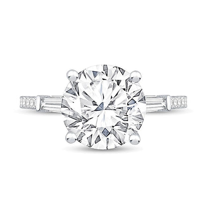 4,38 ct. Gesamtgewicht Labordiamant Fashion-Ring in 14K Weißgold (F/VS2)