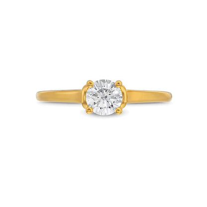 0.5 CT. Diamant-Solitär Verlobungsring in 14K Gelbgold