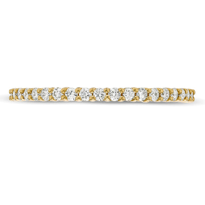 0.5 ct. Gesamtgewicht Diamant Memoire-Ring in 14K Gelbgold