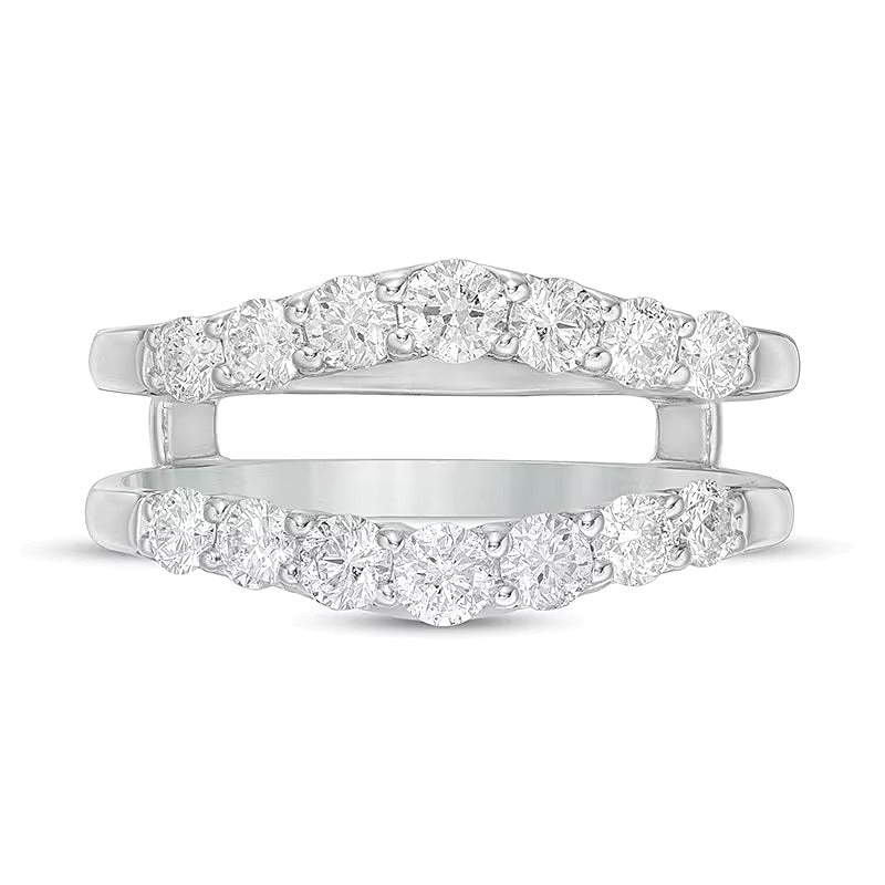 1.0 ct. Gesamtgewicht Diamant-Solitär-Enhancer in 14K Weißgold