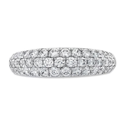1.0 ct. Gesamtgewicht Diamant mehrreihiger Ring in Platin