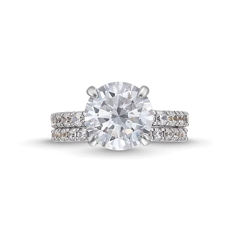 5.25 CT. Gesamtgewicht Labordiamant Brautset in 14K Weißgold (I/SI2)