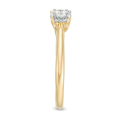 0.38 CT. Diamant-Solitär Verlobungsring in 10K Gelbgold
