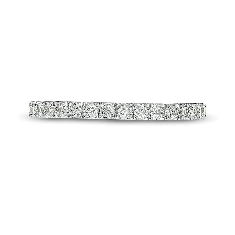 0.38 ct. Gesamtgewicht Diamant Ehering in 10K Weißgold