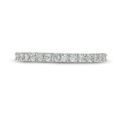 0.38 ct. Gesamtgewicht Diamant Ehering in 10K Weißgold