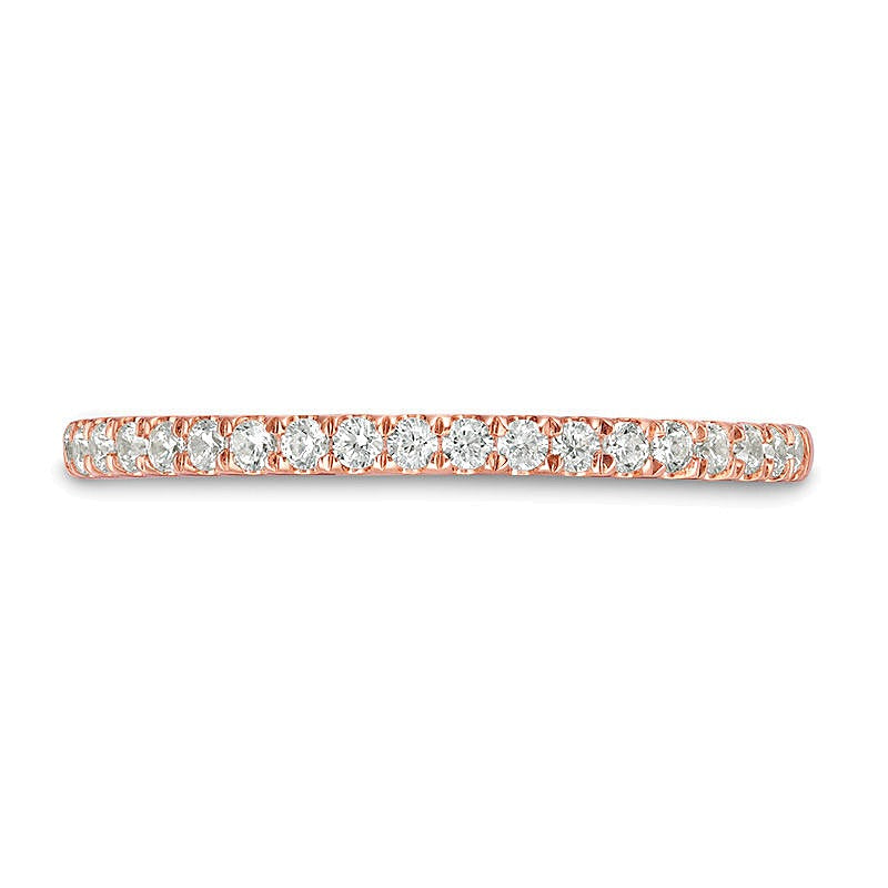 0,25 ct. Gesamtgewicht Diamant Ehering in 10K Roségold