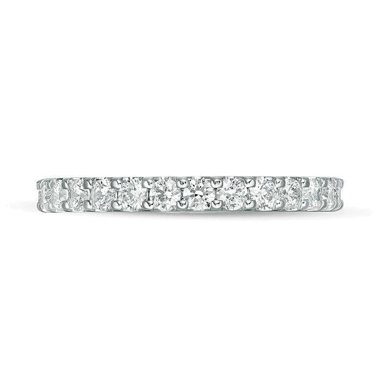 1.0 CT. Gesamtgewicht Diamant Memoire-Ring in 14K Weißgold (H/SI2)