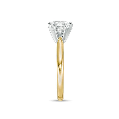 1.0 CT. Diamant-Solitär Verlobungsring in 14K Gelbgold (I/I2)